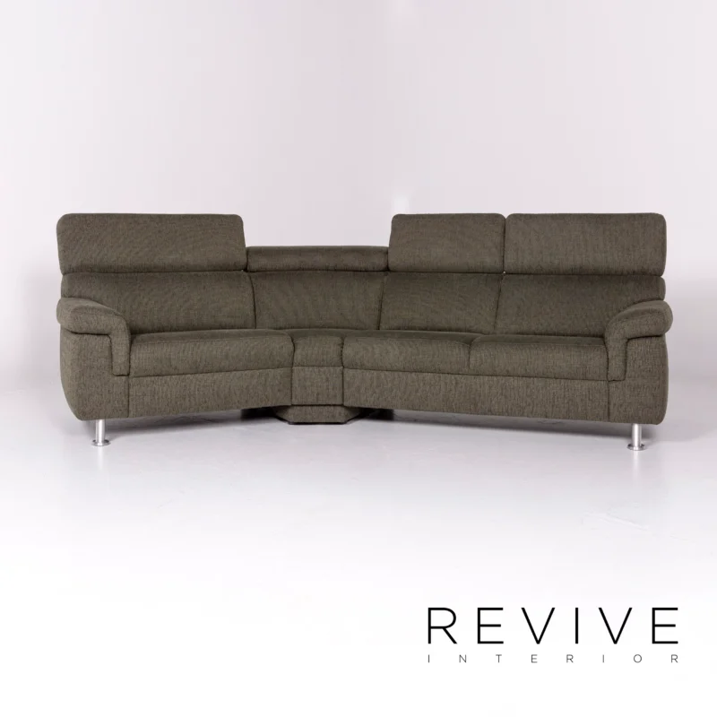 Himolla Stoff Ecksofa Grün Sofa Funktion Couch #10962 – Bild 3