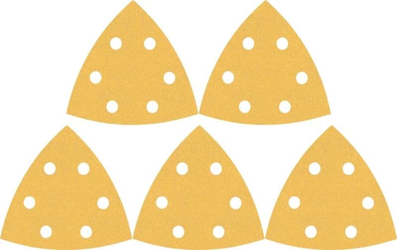Produktbild Lieferumfang von EXPERT C470 Deltaschleifblatt, 93mm, K400, 6 Löcher, 5-tlg.