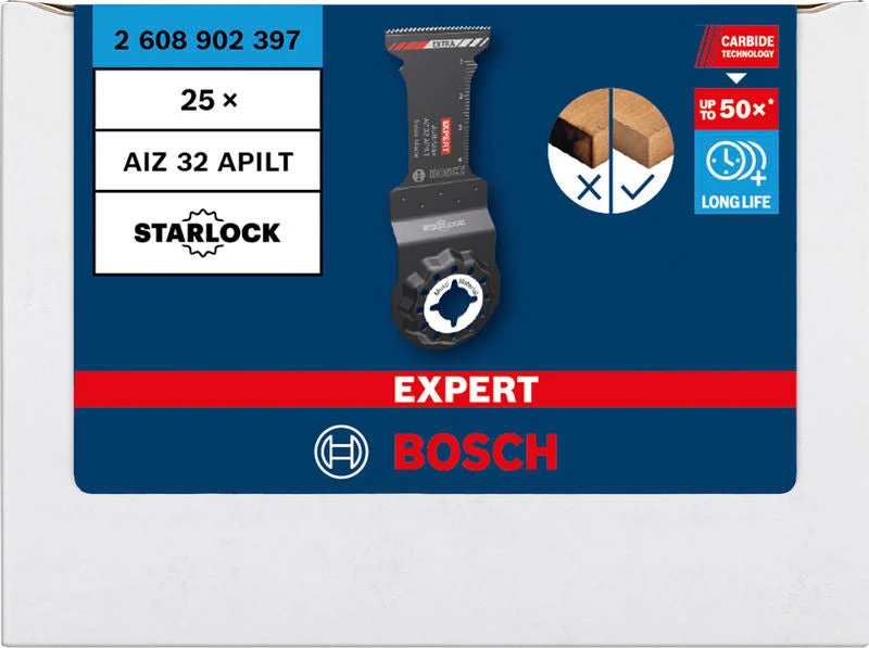 Produktbild Verpackung von EXPERT MultiMax AIZ 32 APILT Tauchsägeblatt für Multifunktionswerkzeuge, 25-tlg.