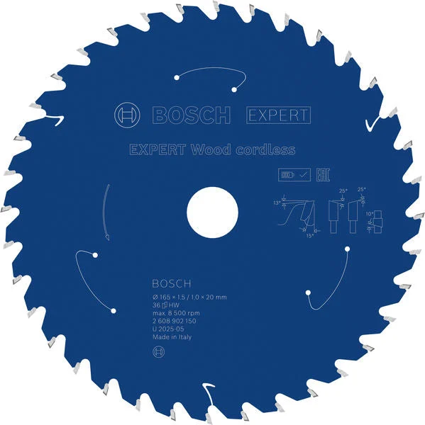 Produktbild von EXPERT Wood Kreissägeblatt, 165x1, 45x20 mm, Z36