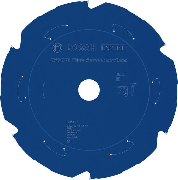 Produktbild von EXPERT Fiber Cement Kreissägeblatt, 250x2,2x30 mm, Z6