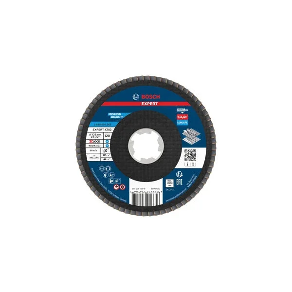 Produktbild von Fächerschleifscheibe 125 mm K120 EXPERT X782 gerade X-Lock GF T27