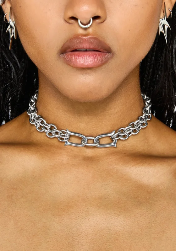 Ruzar Edelstahl Chunky Kette Choker