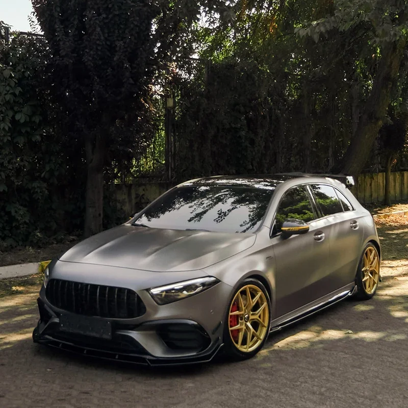OneWay, Komplettes Bodykit, Glanzschwarz, passt für Mercedes A-Class (W177) A45 S Aero Pack (2019-2023) & FL (2023-)