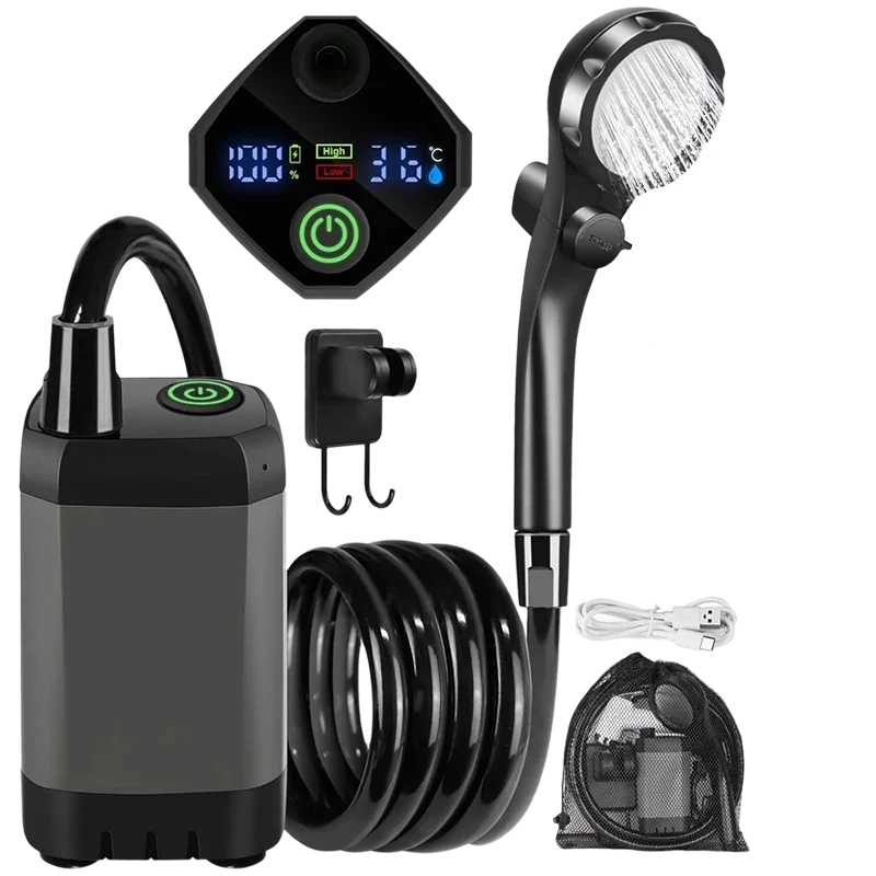 Brehn | Tragbare wiederaufladbare Outdoor Camping Duschpumpe
