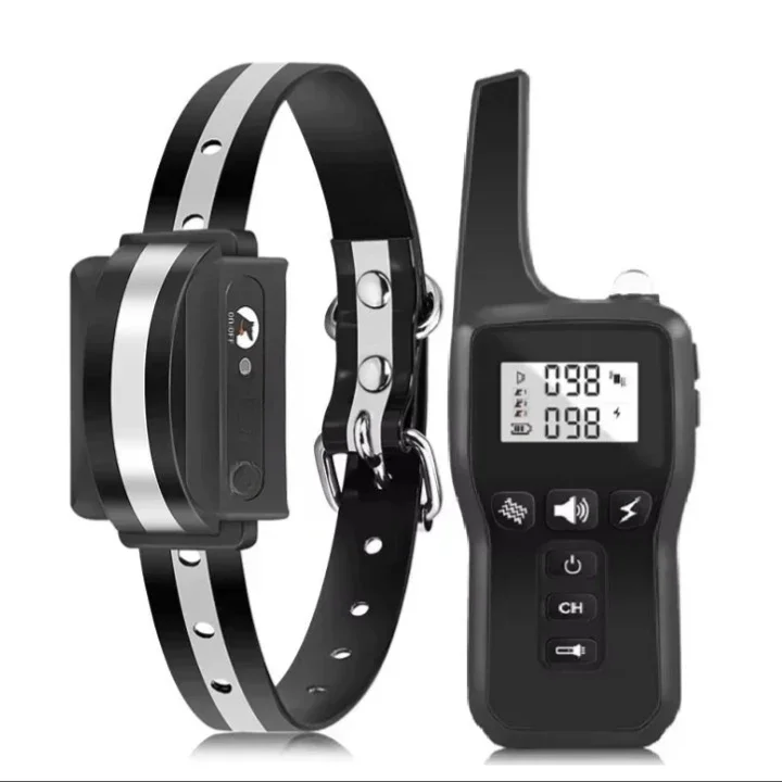Wiederaufladbarer elektrischer Hundetrainingshalsband mit Fernbedienung und 1000 m Reichweite – PetControl