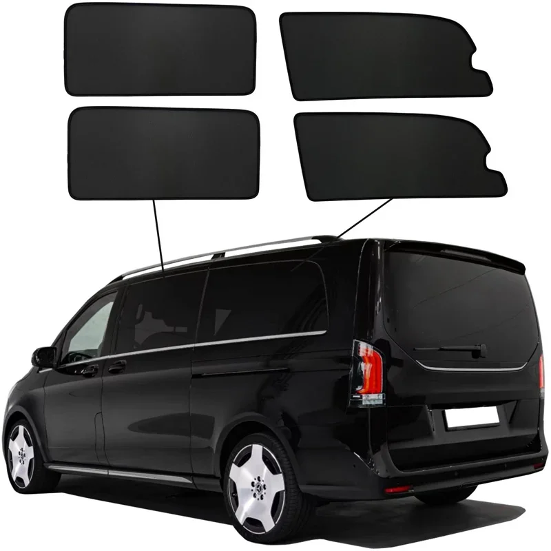 SunClip, Sonnenschutz & Sichtschutz, passt für Mercedes V-Class W447 (Long wheel base) Facelift (2024-) mit Ausstellfenstern