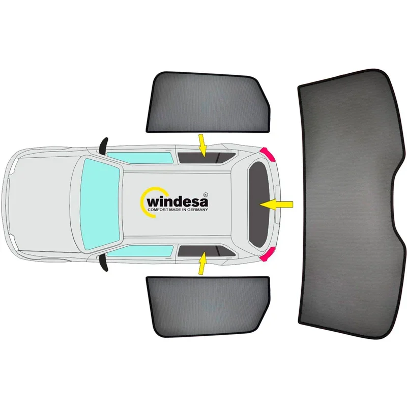 SunClip, Sonnenschutz und Sonnenblende, passt zu BMW 1-Series F40 5-türig (2019-2024)