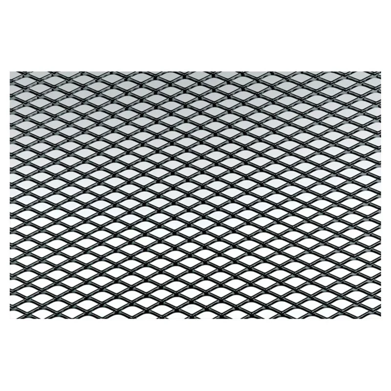 Simoni Racing, Alu Renngitter Schwarz - 125x20cm - Feinmaschig, Aluminium