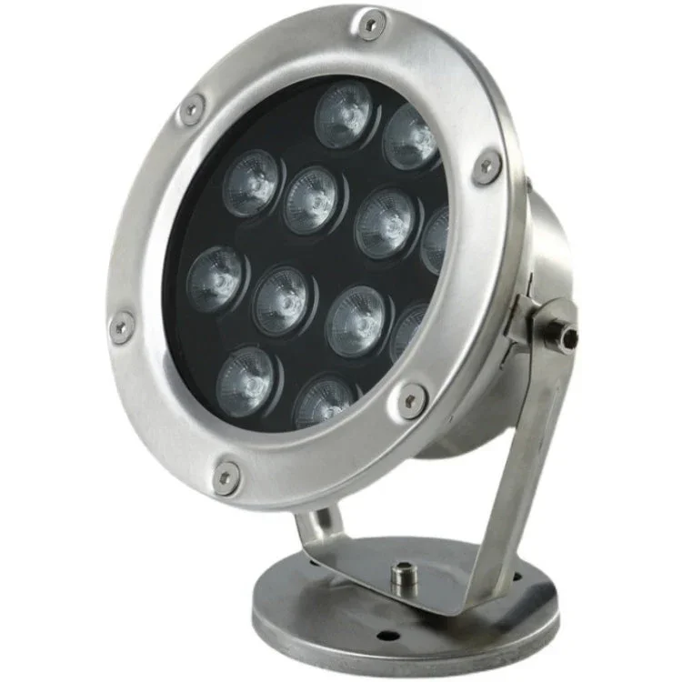 Brehn | LED Unterwasserlicht Pool Fisch Teich Brunnen Wasserdicht Landschaftslicht 18W (Warmweiß)
