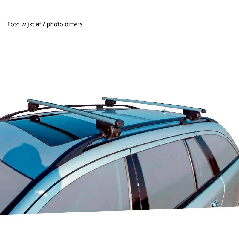 Twinny Load, Dachträgersatz Aluminium A51 passend für Audi/BMW/Fiat/Ford/Seat/Skoda/VW/Volvo (für Fahrzeuge mit offene Dachreling)