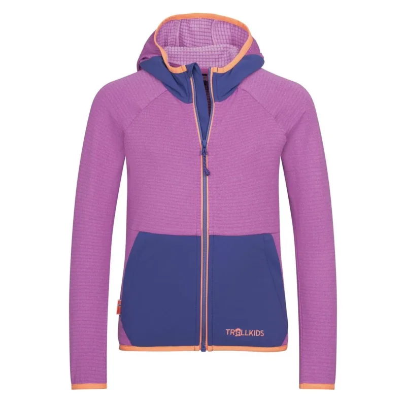 Trollkids Holmedal Jacket Girls mallow pink/violet blue