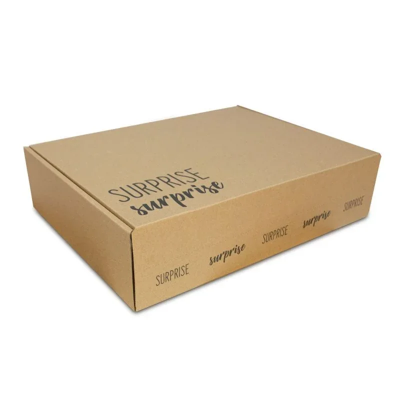 Versandboxen mit Retourenstreifen - Surprise 43x36x15 cm Braun (25 Stück) [FP-VPD068]
