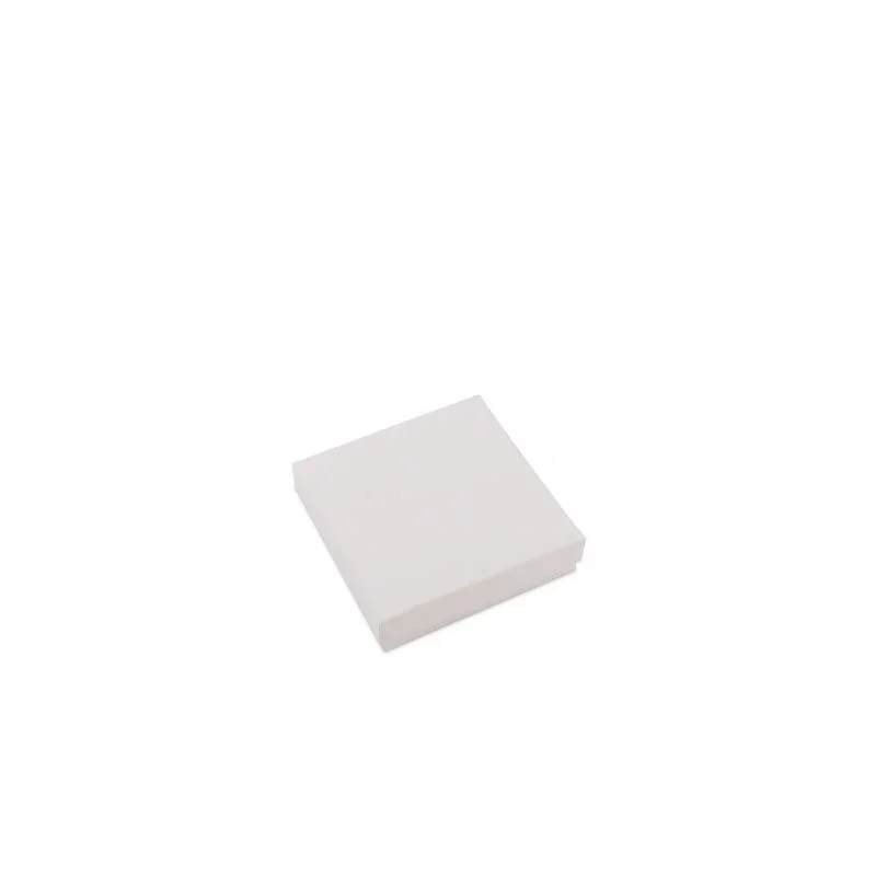 Kraft Gift Boxes with Lids 12x12x3cm White