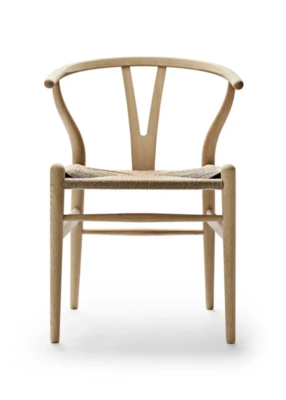 Wishbone Chair CH24, Eiche geseift von Hans J. Wegner