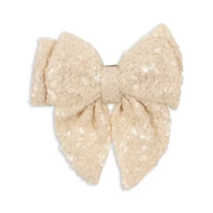 Aries Sequin Bow Haarclip White Smoke koop je bij Babywinkel