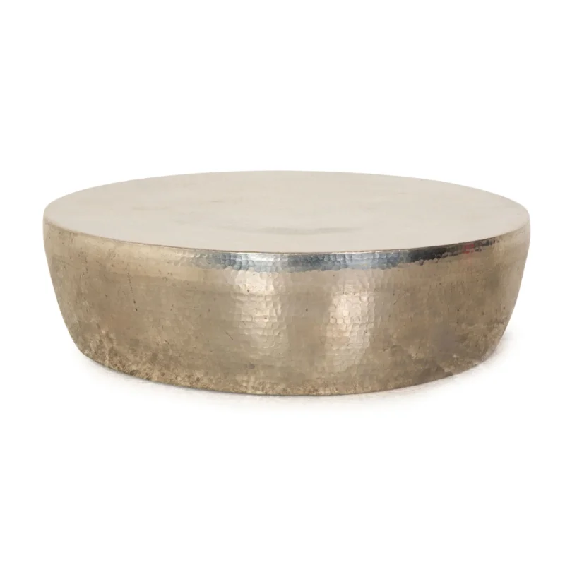 Baxter Cairo Stahl Couchtisch Silber
