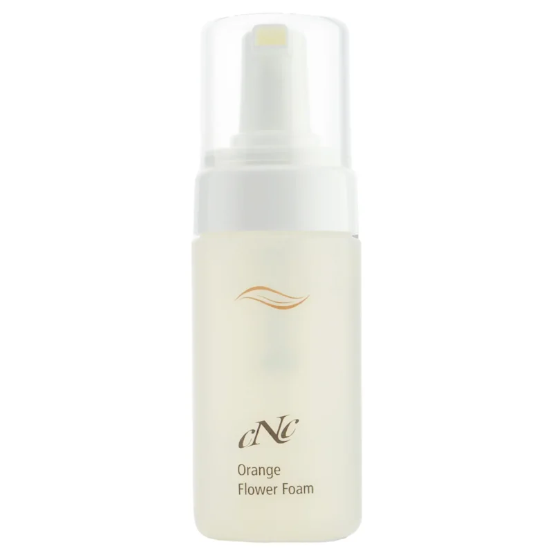 CNC pure organic Orange Flower Foam – reinigt sanft und gründlich mit der Kraft von Orangenblüten und hinterlässt ein frisches, sauberes Hautgefühl., 100ml