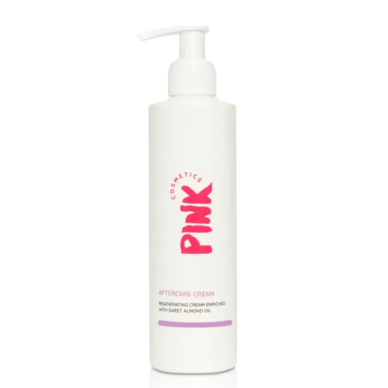 PINK COSMETICS Aftercare Cream – beruhigende Pflege nach Waxing, 250ml, Pumpspender