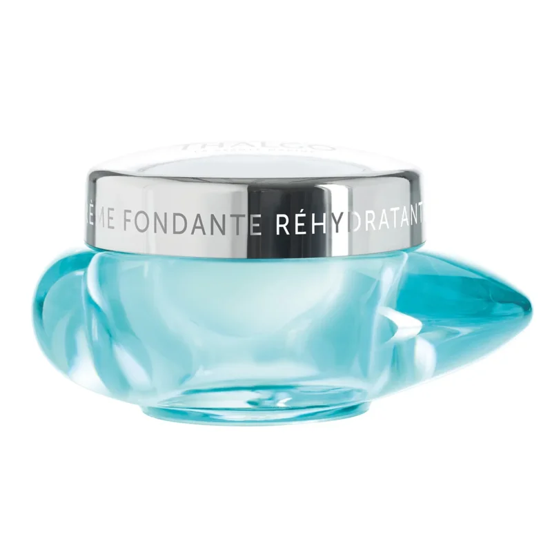 THALGO Source Marine - Crème Fondante Réhydratante 24h - Zartschmelzende Feuchtigkeitscreme – Feuchtigkeitscreme mit Hyaluronsäure, 50ml, Tiegel geschlossen