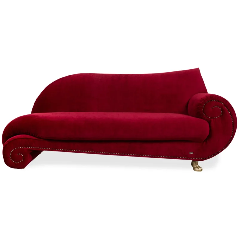 Bretz Gaudi Stoff Dreisitzer Rot Sofa Couch Neubezug Melia FR 852