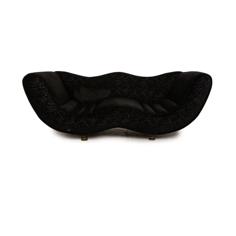 Bretz Laola Hookipa Stoff Schwarz Zweisitzer Sofa Couch