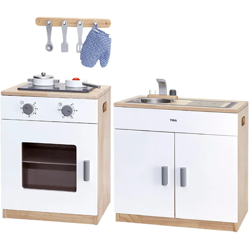 VIGA stove and sink, H: 55 cm, D. 36, W: 40x65 cm, 2 parts/ 1 set
