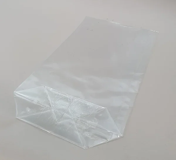 Cross Bottom Bags Clear 145x52x235mm
