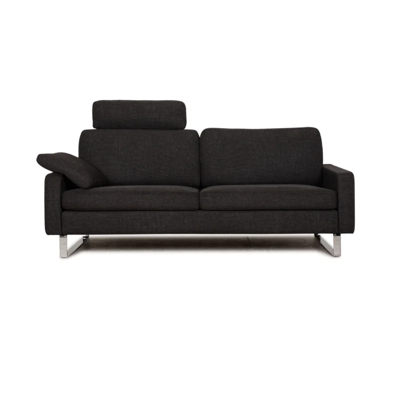 Cor Conseta Stoff Dreisitzer Grau Sofa Couch