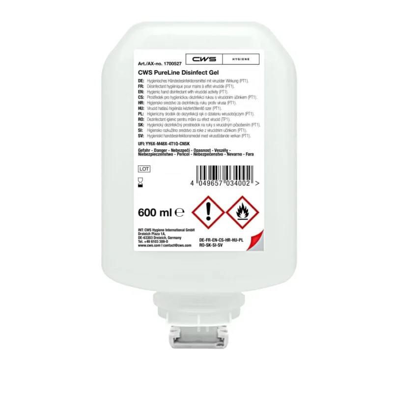 CWS PureLine Desinfektionsgel, 600 ml