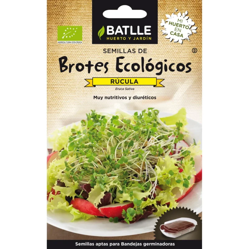 Semillas de Rúcula ecológicas para germinados Batlle
