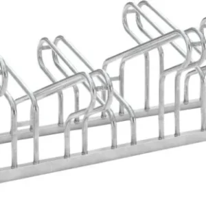 Produktbild von WSM Fahrrad-Bügelparker zweiseitig verzinkt L 1750 mm 10 Plätze 105700008 4250366513430