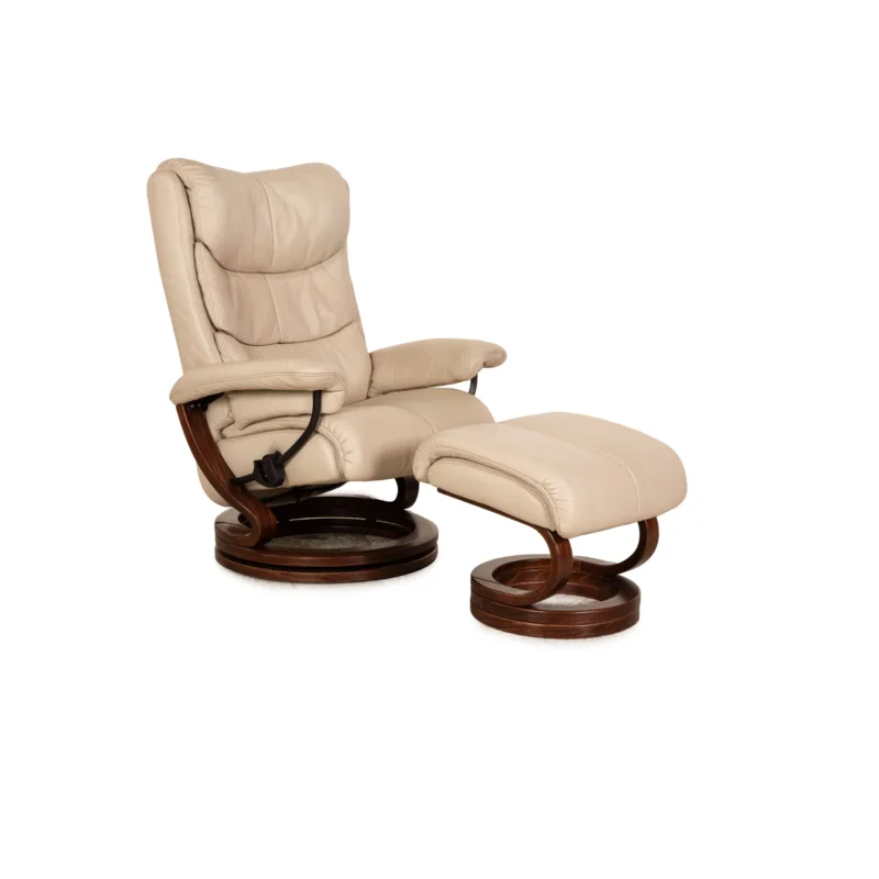 Himolla Zerostress Leder Sessel Creme manuelle Funktion Relaxfunktion