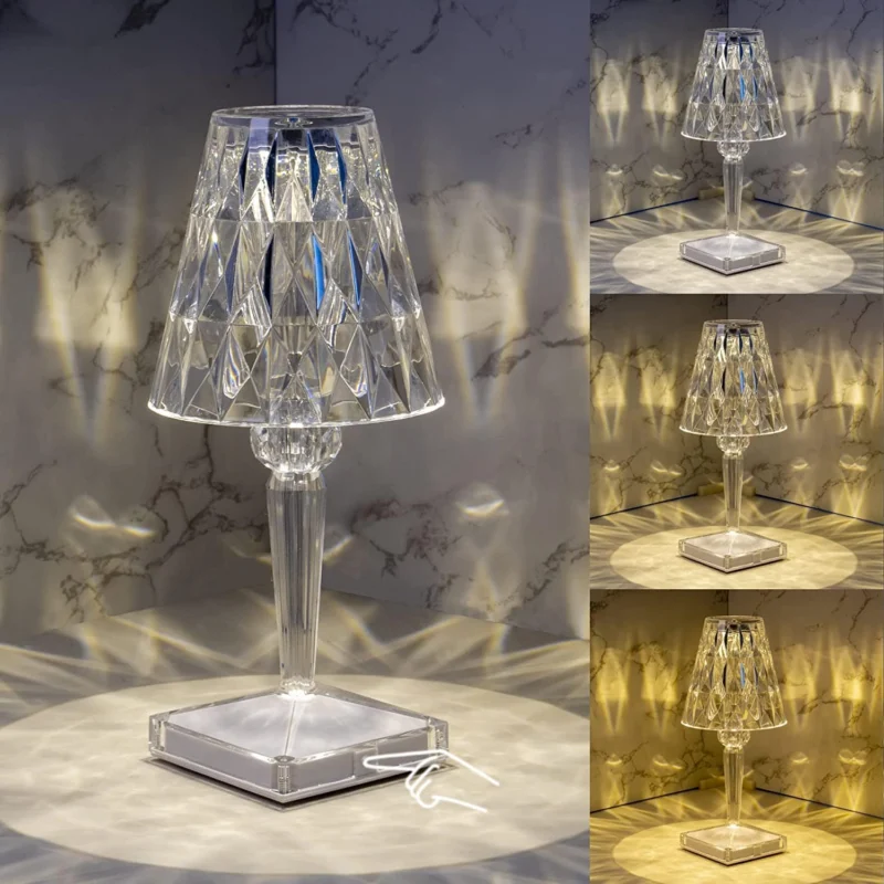 CrystaLamp - LED-Tischlampe aus Diamantkristall