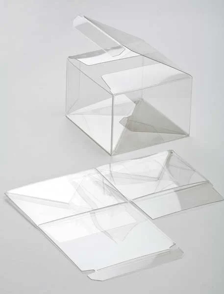 Plastic Gift Boxes 10.2x10.2x10.2cm Autolock Bottom