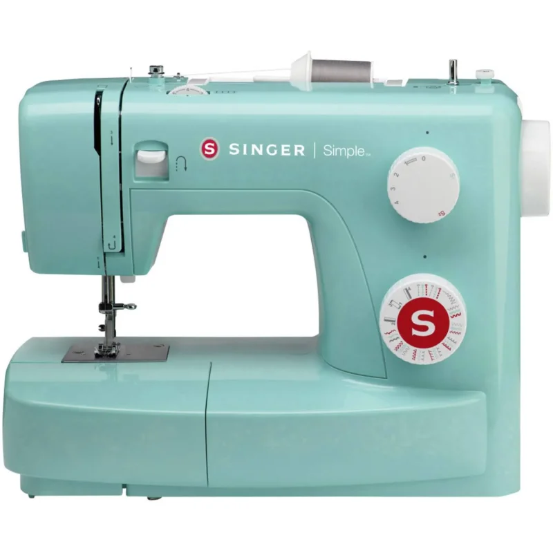 Singer Simple 3223G Freiarmnähmaschine Nähmaschine Türkis 23 Programme 4,5mm - 7393033096120