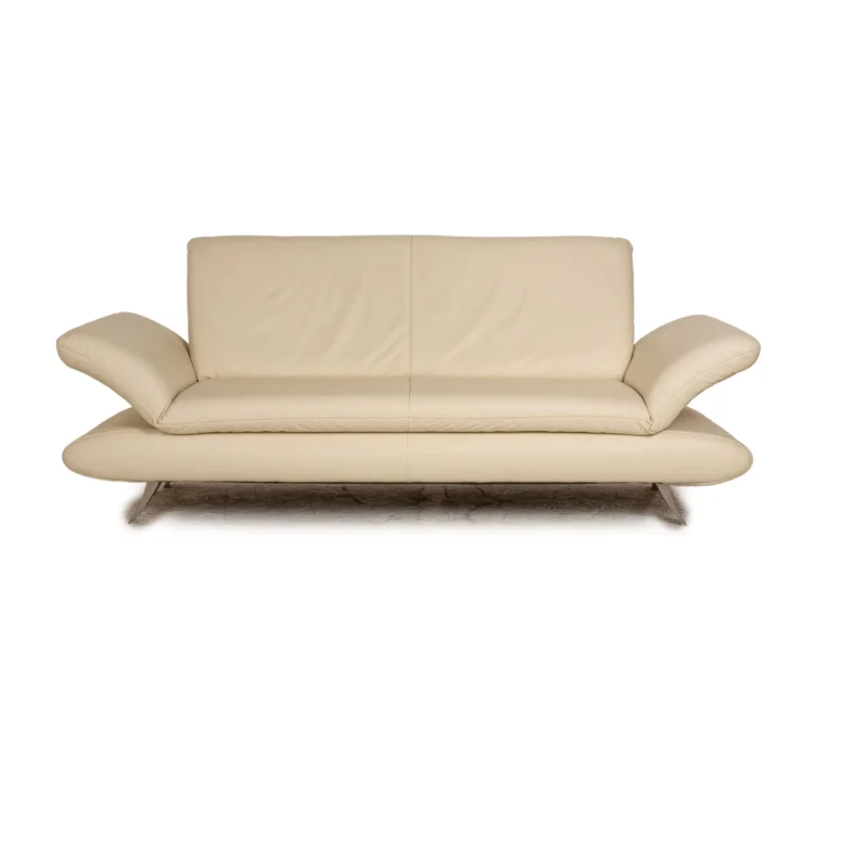 Koinor Rossini Leder Zweisitzer Creme Sofa Couch Funktion