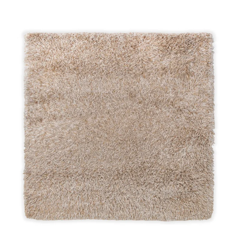 Kymo SG Granite Premium Polyester Teppich Weiß Creme Beige 254 x 254 cm