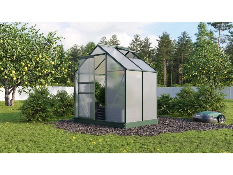 Vitavia Gewächshaus Planet 2500 Schwarz Garten Gewächshaus 2,5m² Fundamentrahmen - 4005717228729