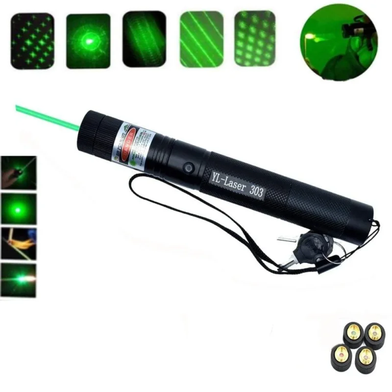 Hochleistungs-Laserpointer 303 | Leistungsstarker grüner Strahl für lange Distanzen | Brehn