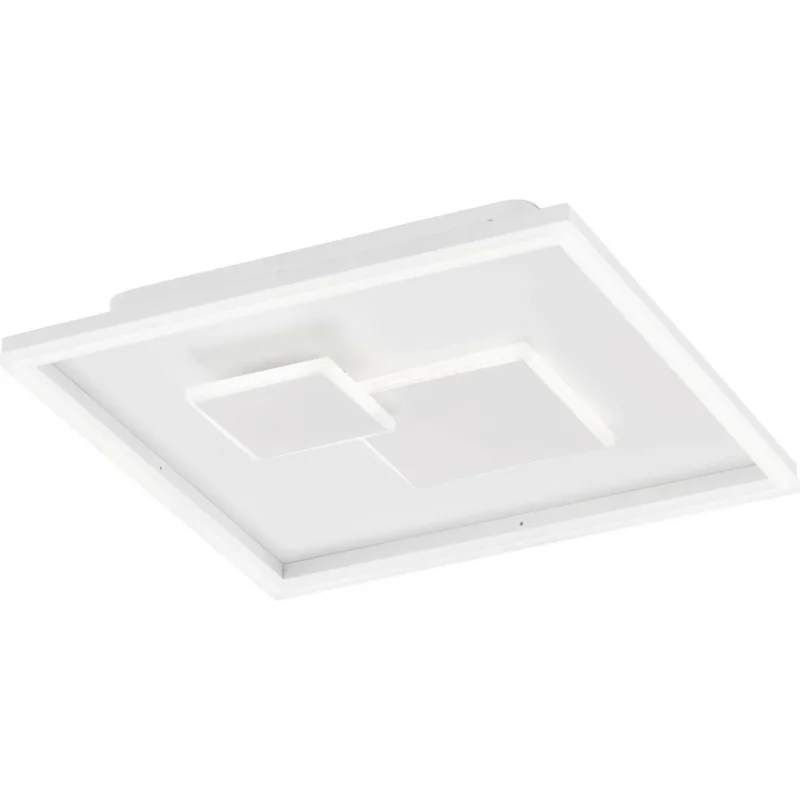 B-Ware Wofi Nadra Deckenlampe Deckenlampe Lampe Leuchte Decke Dimmbar Weiß 27 W Eckig - 4003474389080