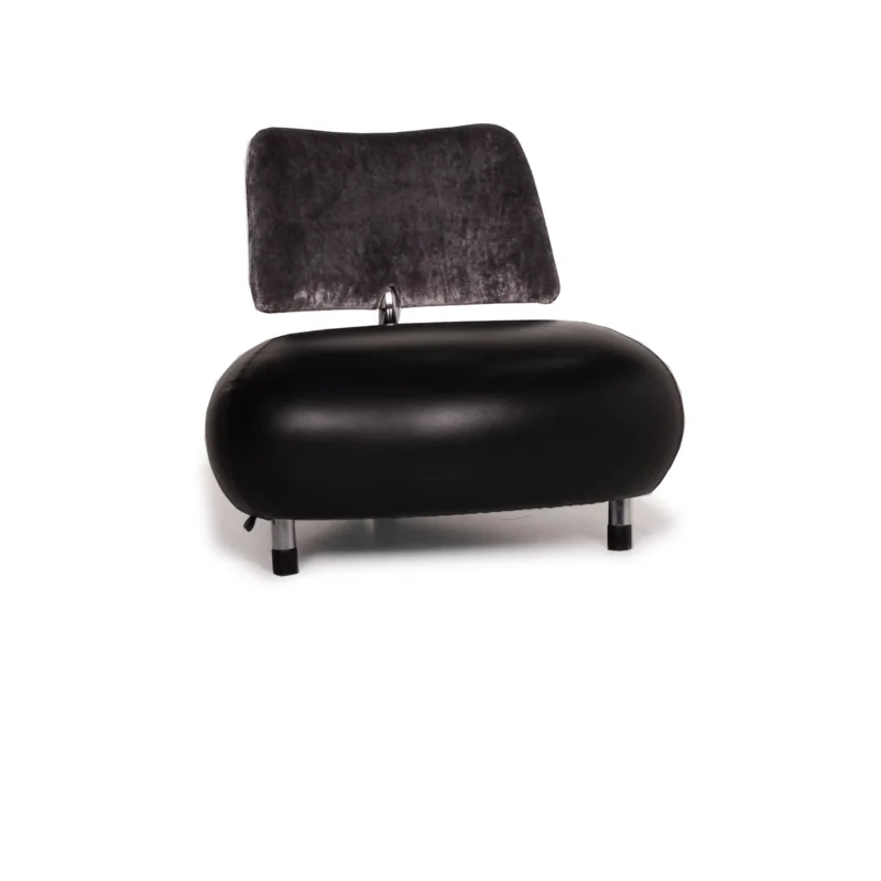 Leolux Pallone Leder Sessel Schwarz #15205