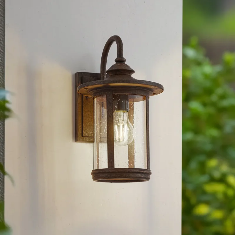B-Ware Lindby Außenwandleuchte Lampe Zayn Glas Rostfarben Ip23 Außenbeleuchtung - 4251911798982