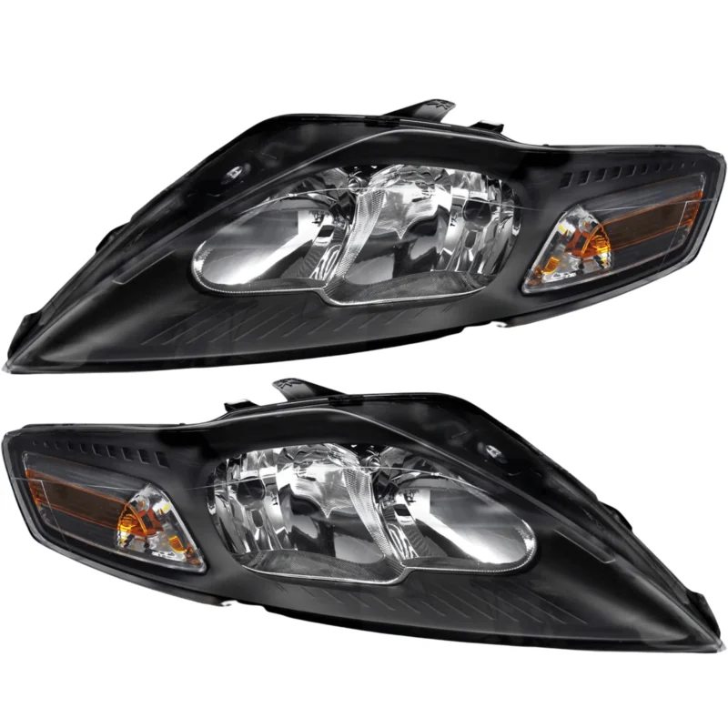 Schwarz Halogen Scheinwerfer Set Ford Mondeo MK4 2007-2010 ohne AFS