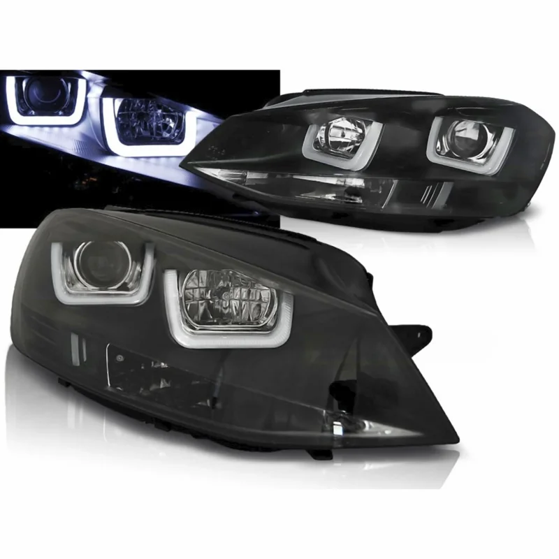 LED Scheinwerfer schwarz mit Tagfahrlicht-Optik 11.2012-2017 für VW Golf 7