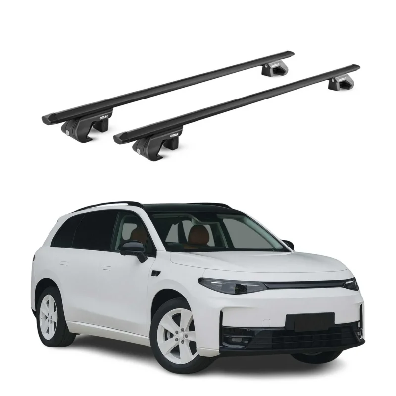 Dachträger Grundtäger für Leapmotor C10 2023-2026 90kg Alu Schwarz 2 tlg ABE