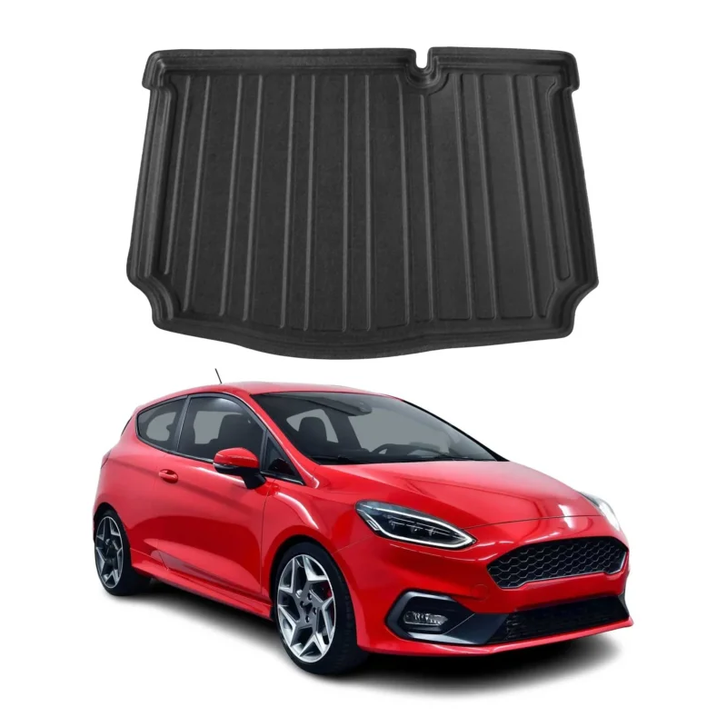 Kofferraumwanne Laderaumwanne für Ford Fiesta 2018-2024 5tür Schrägheck Gummi