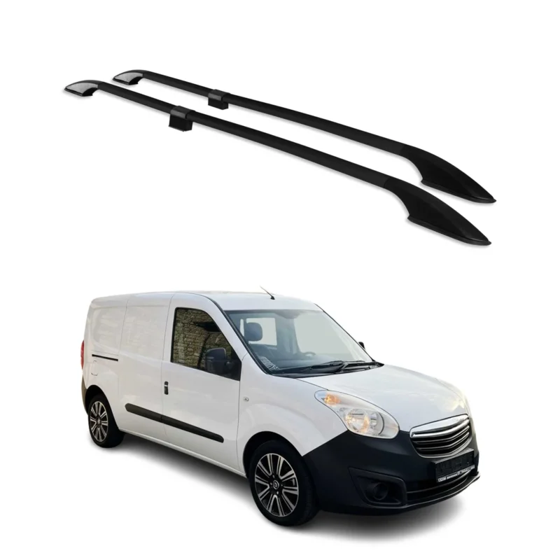 Dachreling Dachgepäckträger für Opel Combo D 2012-2019 L2 Langer Alu Schwarz