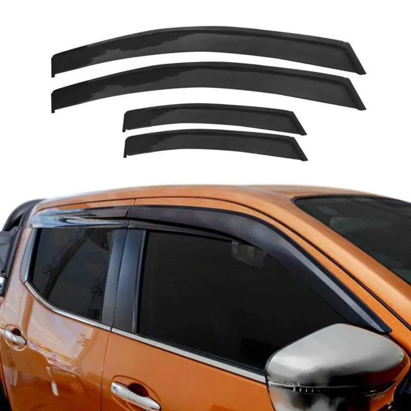 4x Windabweiser Regenabweiser für Isuzu D-Max 2019-2026 Acryl Dunkel