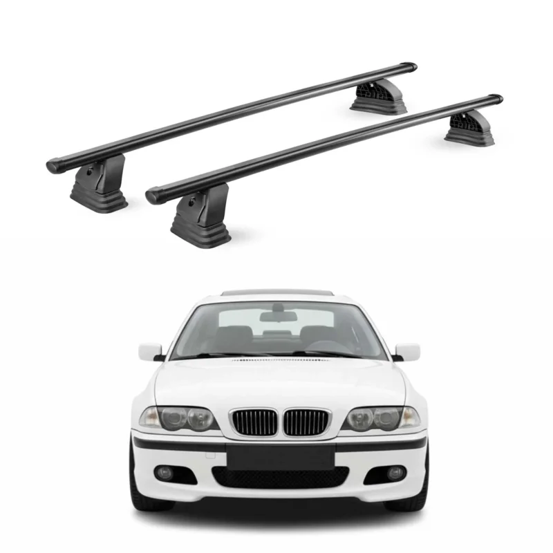 Stahl Dachträger für BMW 3er E46 Limo Touring 1998-2005 TÜV Abschließbar Schwarz
